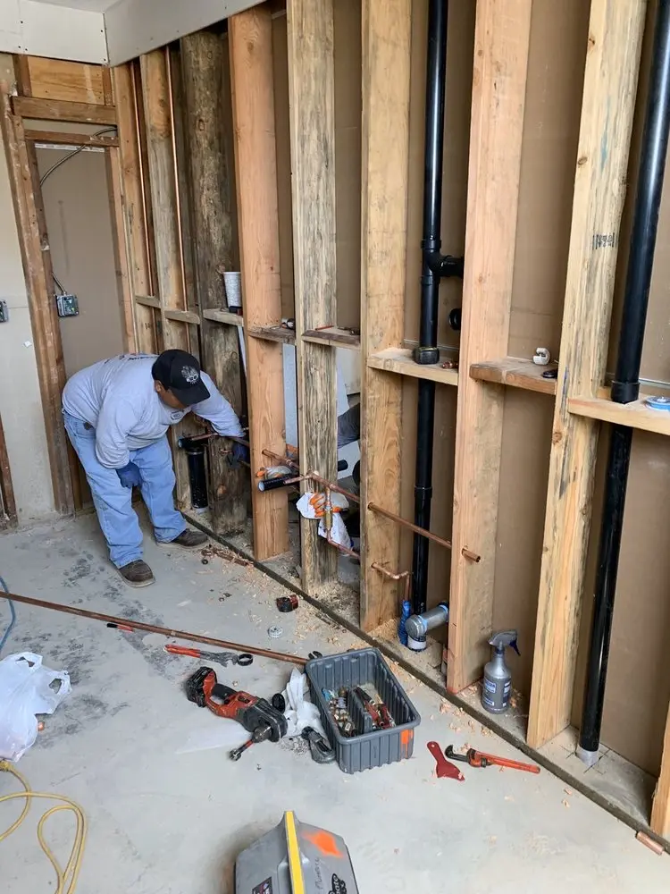 Commercial rough-in plumbing for Gas Line Repair in Croix Estates